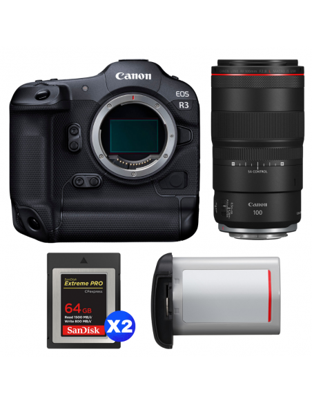 Canon EOS R3 + RF 100mm f/2.8 L Macro IS USM + 2 SanDisk 64GB Extreme PRO CFexpress Type B + Canon LP-E19|MCZ DIRECT
