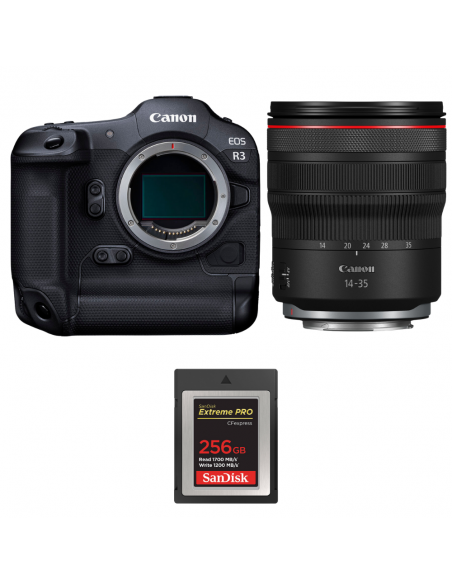 Canon EOS R3 + RF 14-35mm f/4 L IS USM + 1 SanDisk 256GB Extreme PRO CFexpress Type B|MCZ DIRECT
