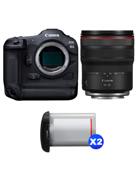 Canon EOS R3 + RF 14-35mm f/4 L IS USM + 2 Canon LP-E19|MCZ DIRECT