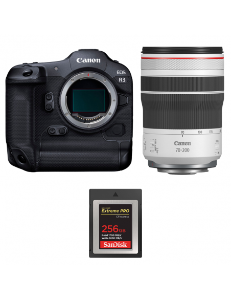 Canon EOS R3 + RF 70-200mm f/4 L IS USM + 1 SanDisk 256GB Extreme PRO CFexpress Type B|MCZ DIRECT