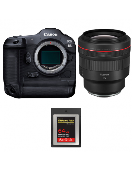 Canon EOS R3 + RF 85mm f/1.2 L USM + 1 SanDisk 64GB Extreme PRO CFexpress Type B|MCZ DIRECT