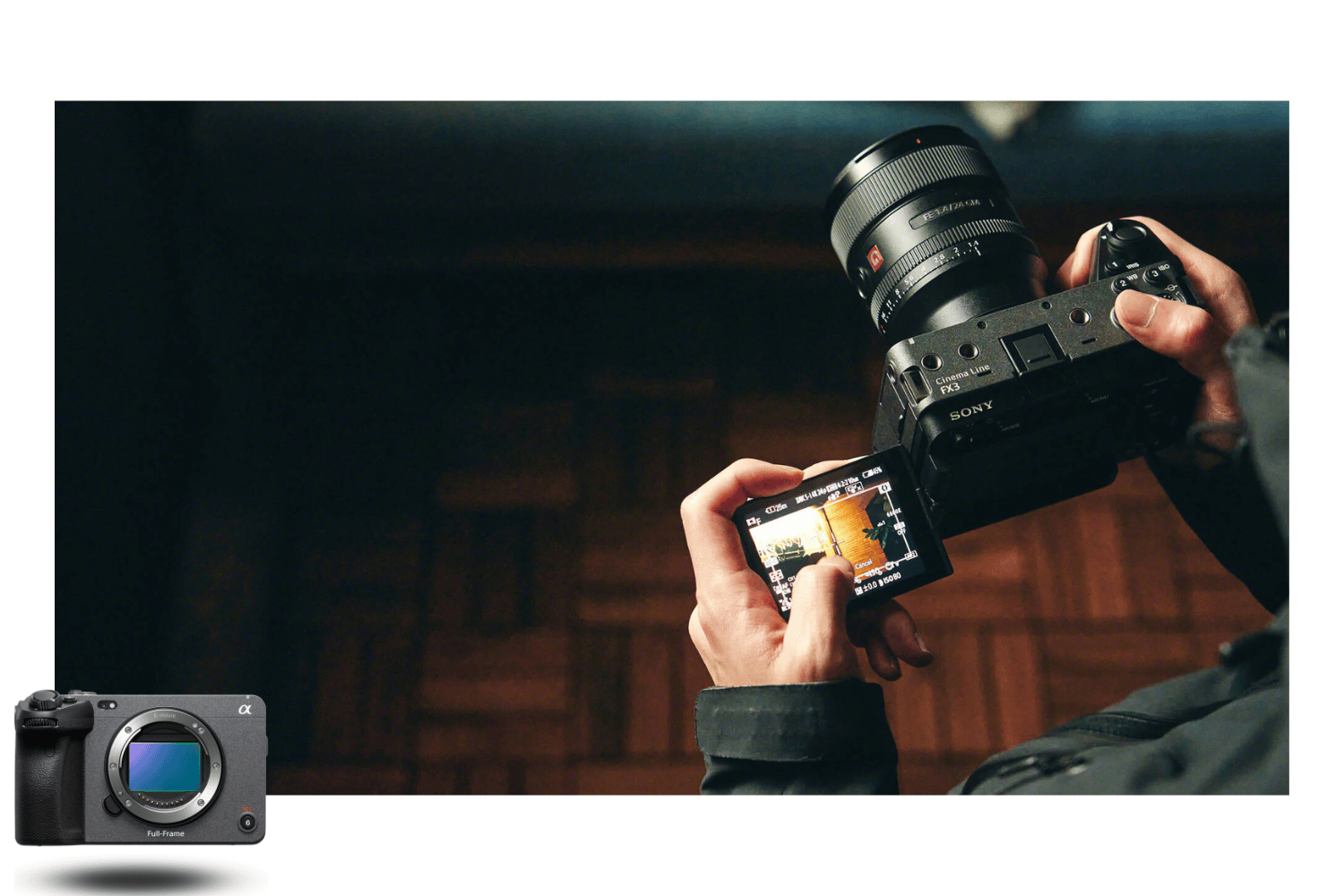 Sony FX3A – vista lateral