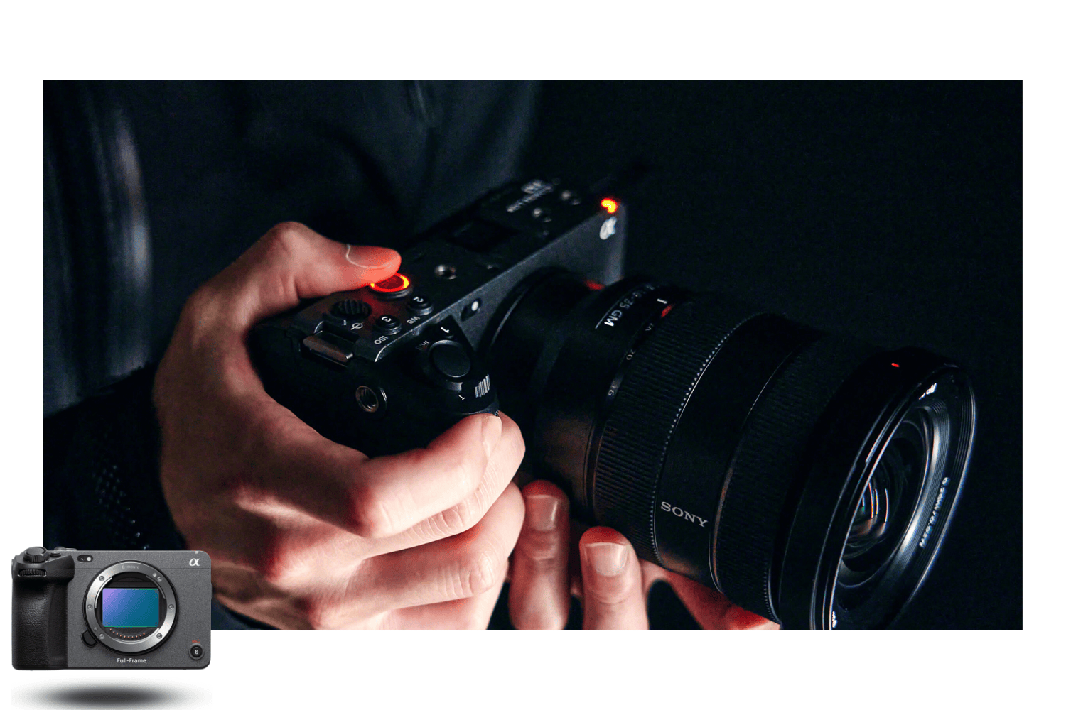 Sony FX3A – vista posterior
