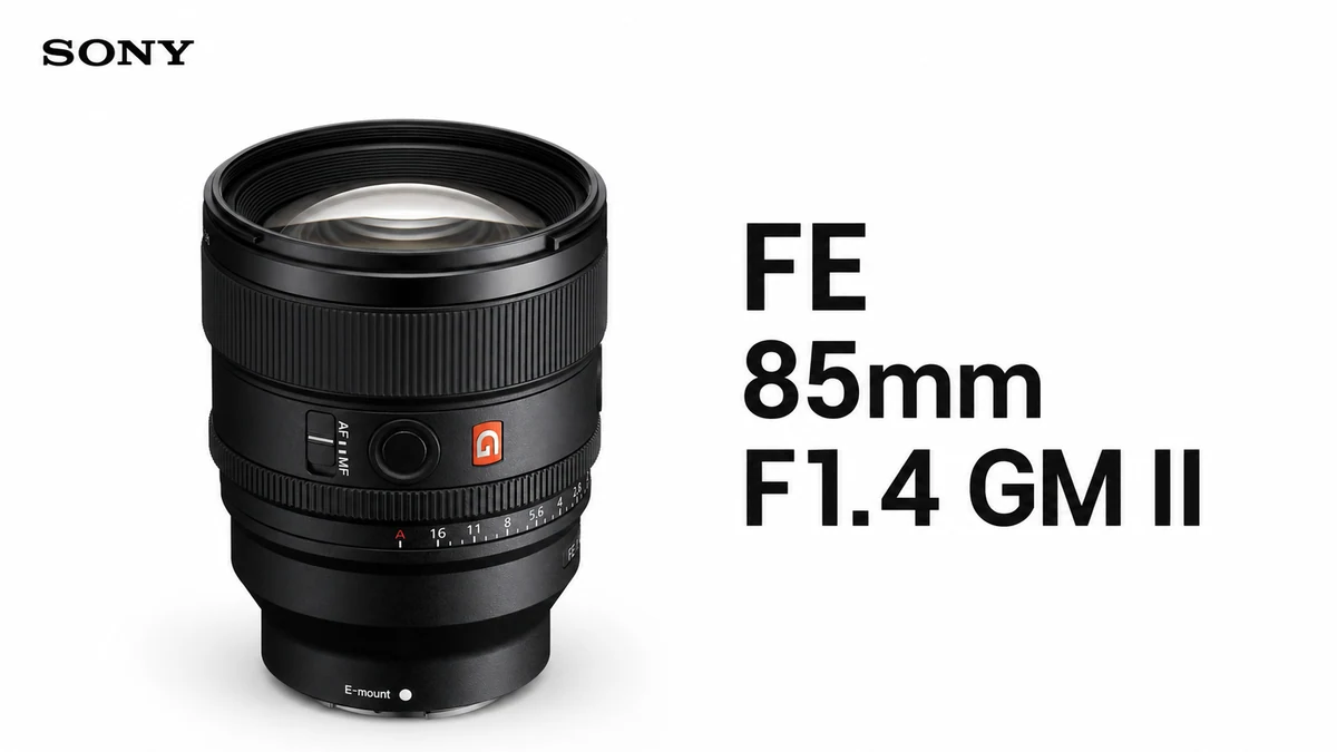 Sony FE 85mm F1.4 GM II portrait lens for the Sony A1 II