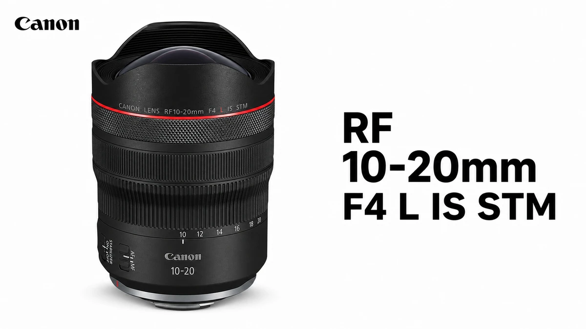 Canon RF 10-20mm F4 L IS STM ultra-wide lens for the Canon EOS R5 Mark II