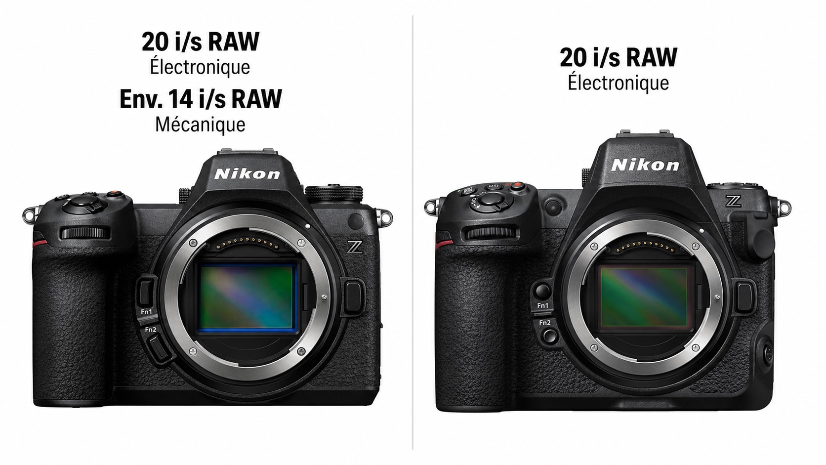 Comparaison de la rafale RAW et des obturateurs du Nikon Z6 III et du Nikon Z8