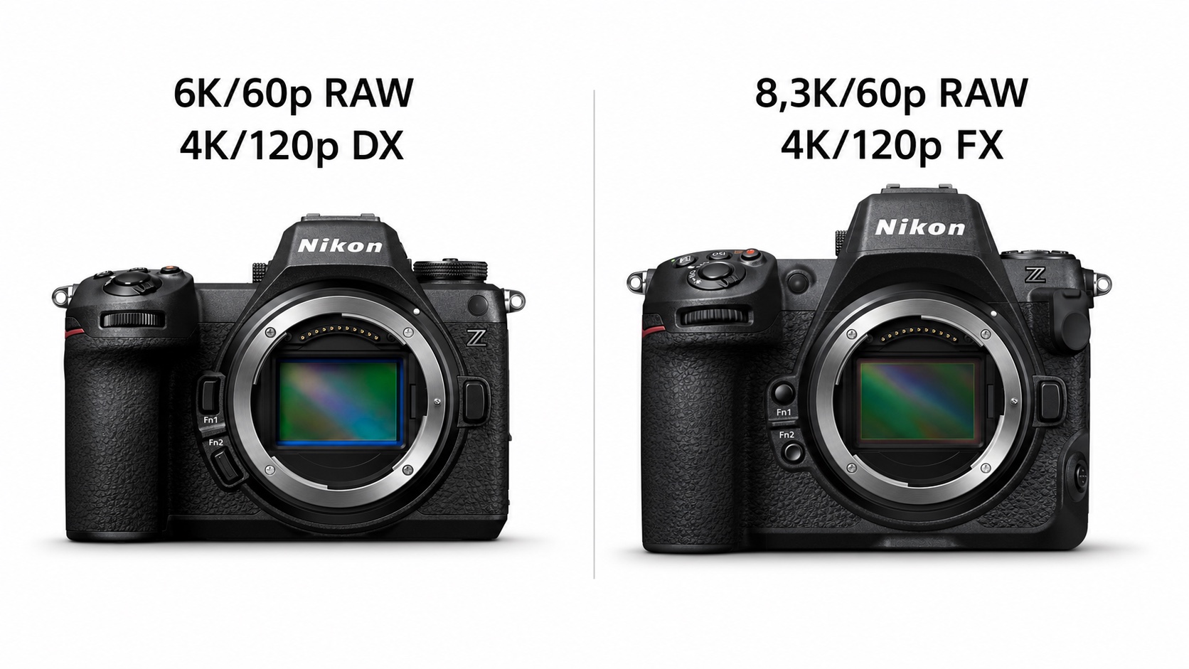 Comparación de vídeo Nikon Z6 III con 6K RAW y 4K 120p DX frente a Nikon Z8 con 8,3K RAW y 4K 120p FX