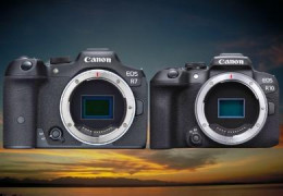 Canon EOS R7, sporty APS-C mirrorless camera, and R10, beginner model